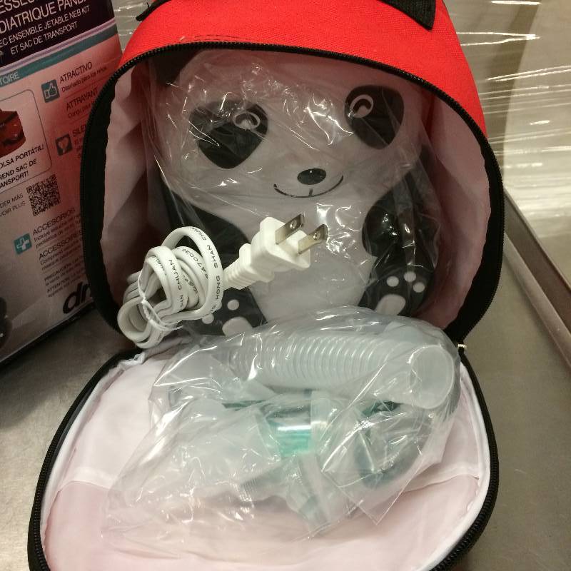 lot 14 image: Drive Panda Pediatric Compressor Nebulizer with Disposable Neb Kit and Carry Bag