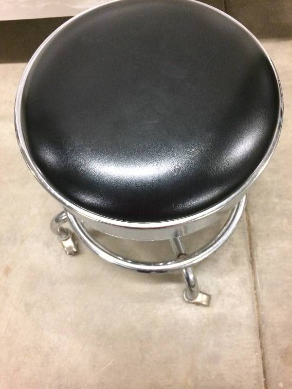 lot 24 image: Brewer Chrome Ring Medical Clinic Dental Stool