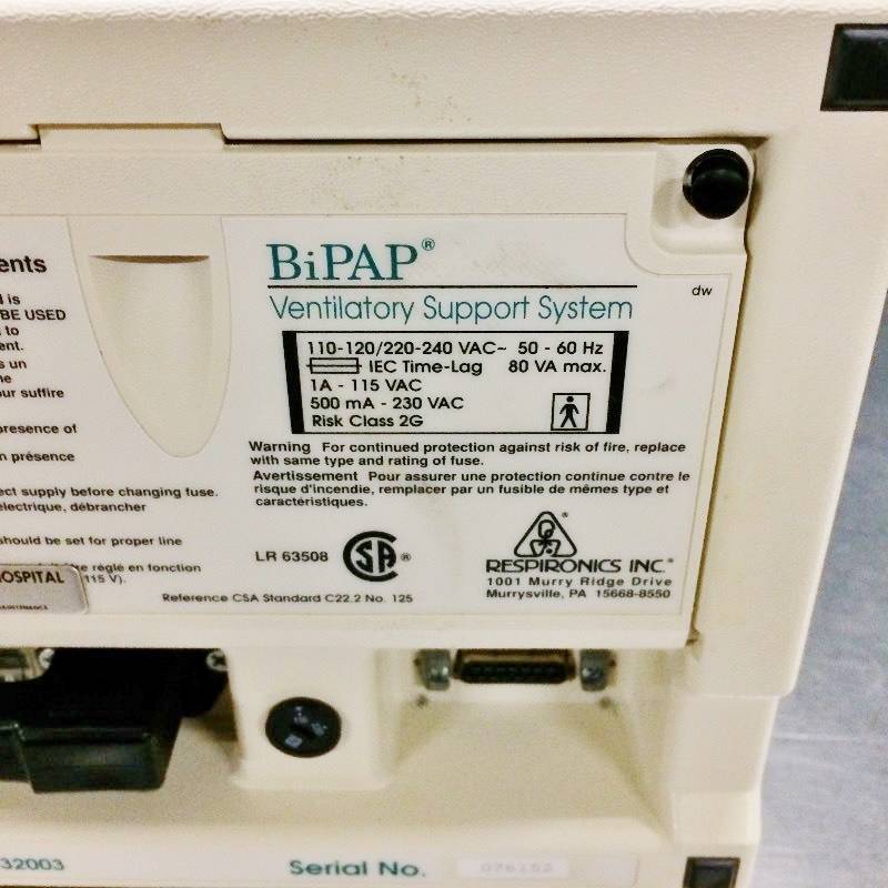 Retails Used $900 Respironics 332003 BiPAP ST-D CPAP Machine Airway Ventilator Management System - Excellent Working Condition Aids Oxygenation & Ventilation in cases of Sleep Apnea or Ventilatory Muscle Fatigue