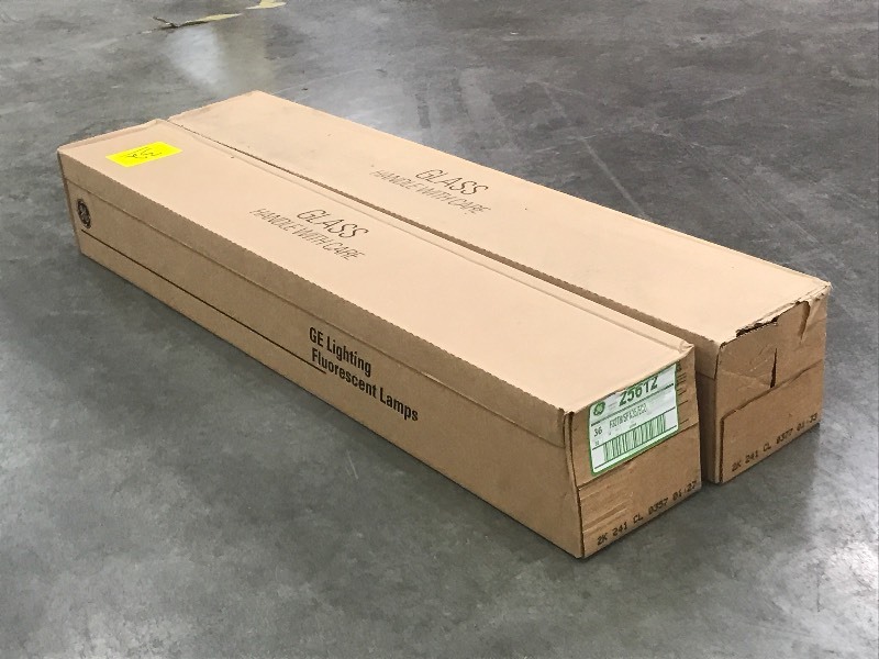 (2) Cases Of Fluorescent Light Bulbs