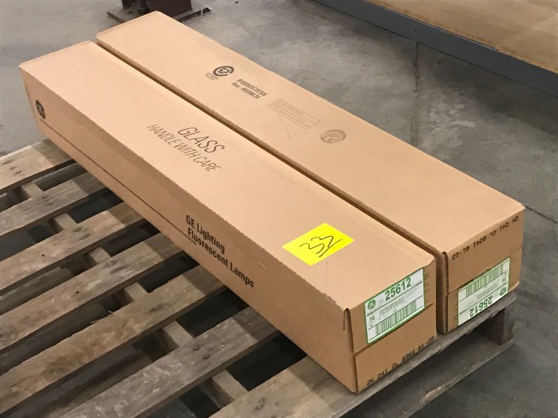 (2) Cases Of Fluorescent Light Bulbs