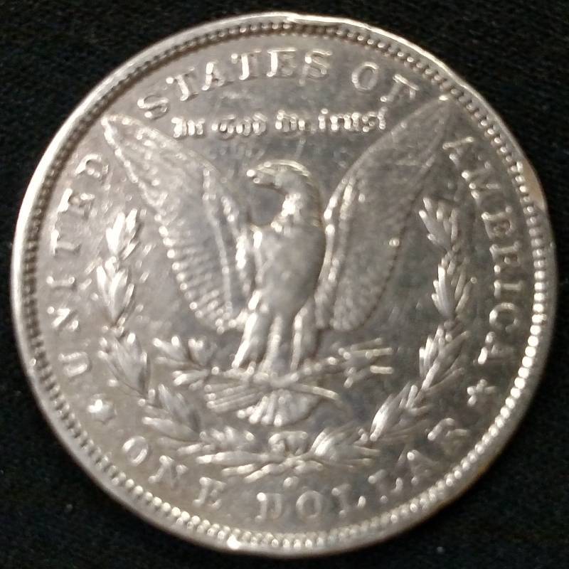 1889 O Morgan Silver Dollar, Bent...