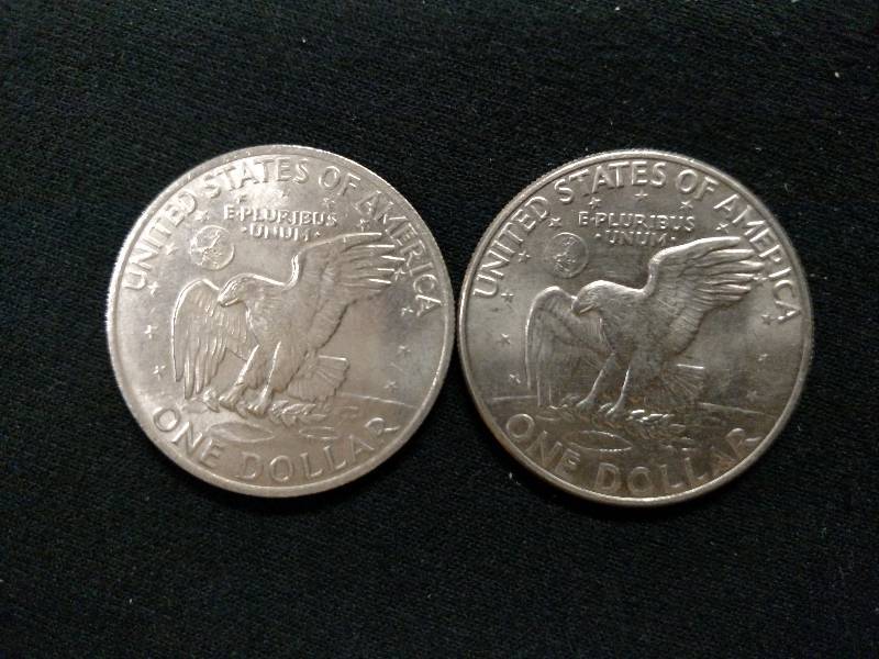 1971 D & 1972 D Eisenhower Dollars...