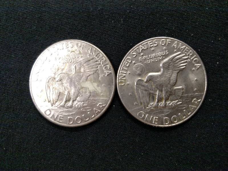 1972 D & 1974 D Eisenhower Dollars...
