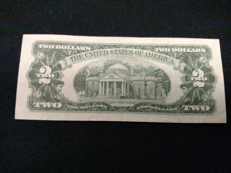 1963 Red Seal Two Dollar Note...