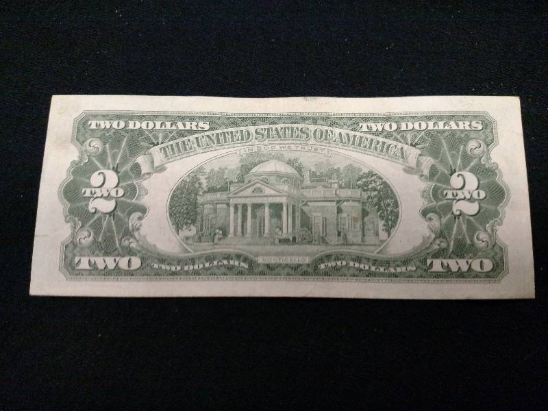 1963 A Red Seal Two Dollar Note...