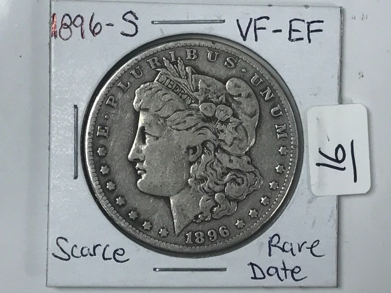 1896-S Morgan Silver Dollar, Rare D...
