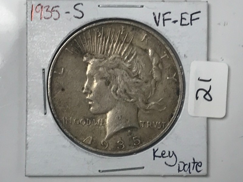 1935-S Peace Silver Dollar ...