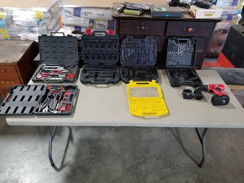 lot 8 image: Tool Lot Duratest Cordless Drill Along  with Assorted Tools in Case