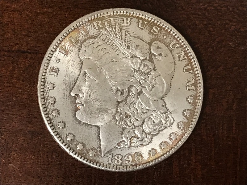 lot 4 image: 1896 Morgan Silver Dolar ...