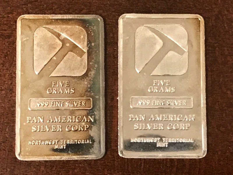 lot 29 image: (2) Pan American Silver Corp. 5-Gra...