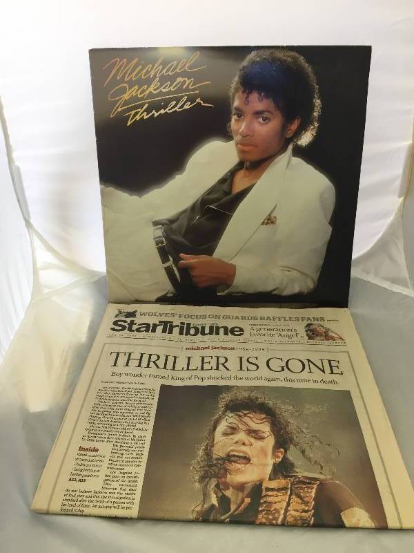 lot 5 image: Michael Jackson Thriller & Headlines