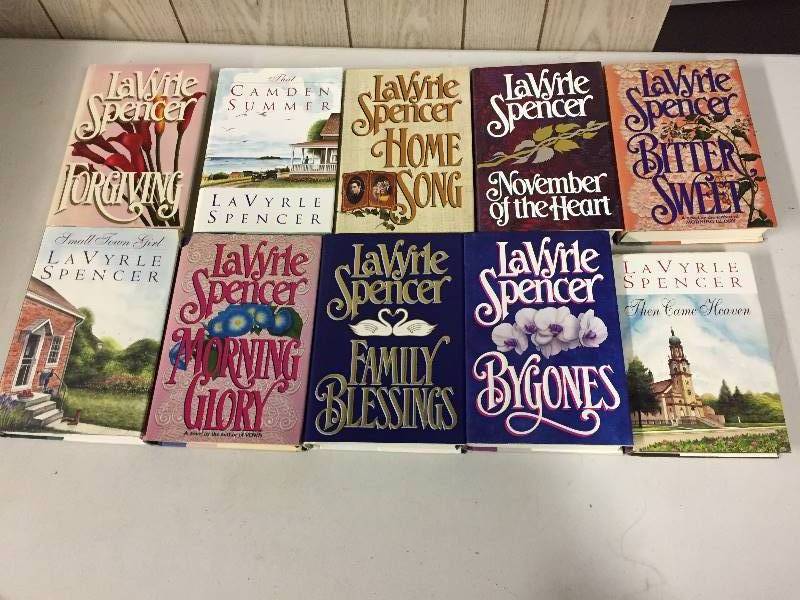 lot 46 image: 10 Lavyrle Spencer Hardcover Novels  Books - NINE ARE AUTOGRAPHED BY AUTHOR