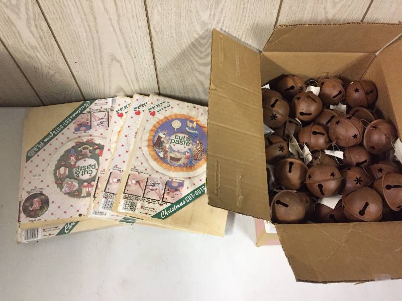 lot 52 image: Crafts - Christmas CutOuts  45 New Rustic Bells 2