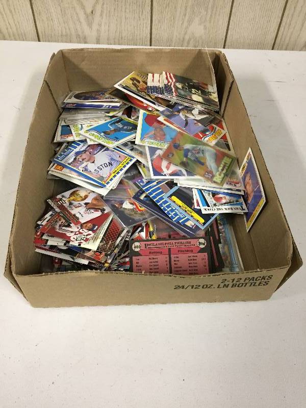 lot 56 image: Box of BaseballBasketballmore Cards