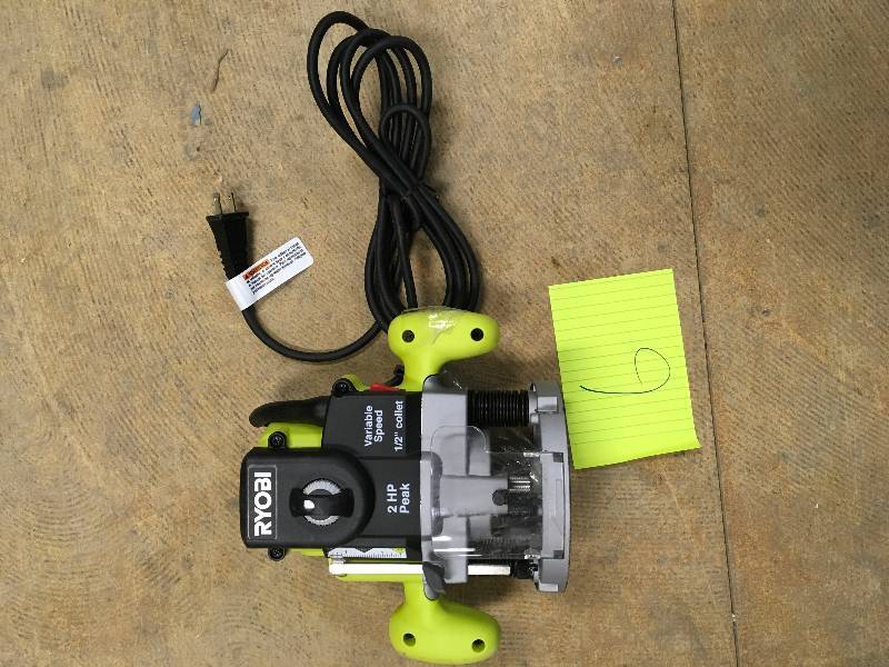 Ryobi 2 HP 10-Amp Plunge Base Router in working condition