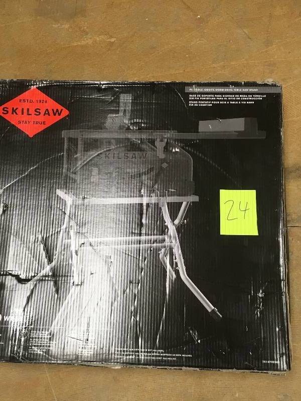 SKILSAW Portable Jobsite Worm Drive Table Saw Stand with Fold-Out Design for Use with SPT70WT in working condtion