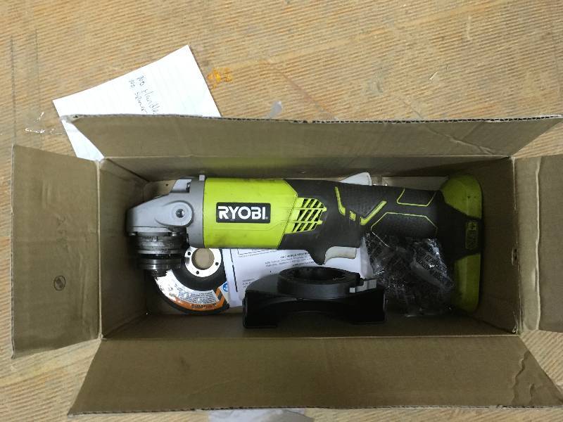 Ryobi 18-Volt One Cordless 4-12 in. Brushless Cut-Off ToolAngle Grinder (Tool Only)