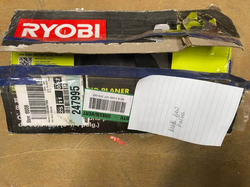 Ryobi planer with new knifes in working conditions need new knifes