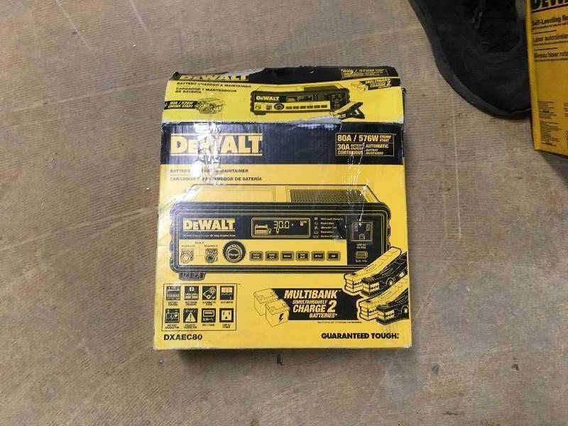 DEWALT 30 Amp Multi Bank Battery Charger with 80 Amp Engine Start