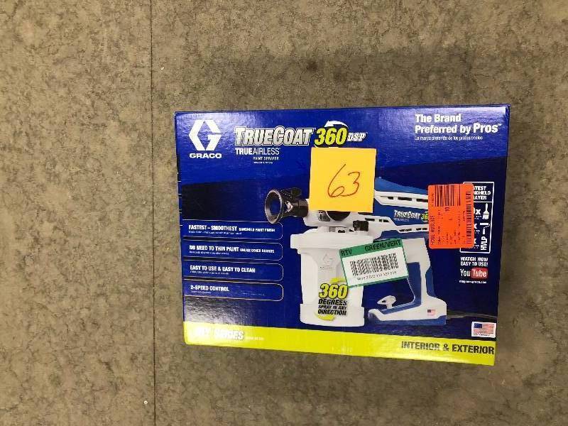 Graco TrueCoat 360 DSP Airless Paint Sprayer open box never used