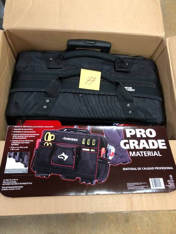 Husky 22 in. Pro Grade Rolling Tote New