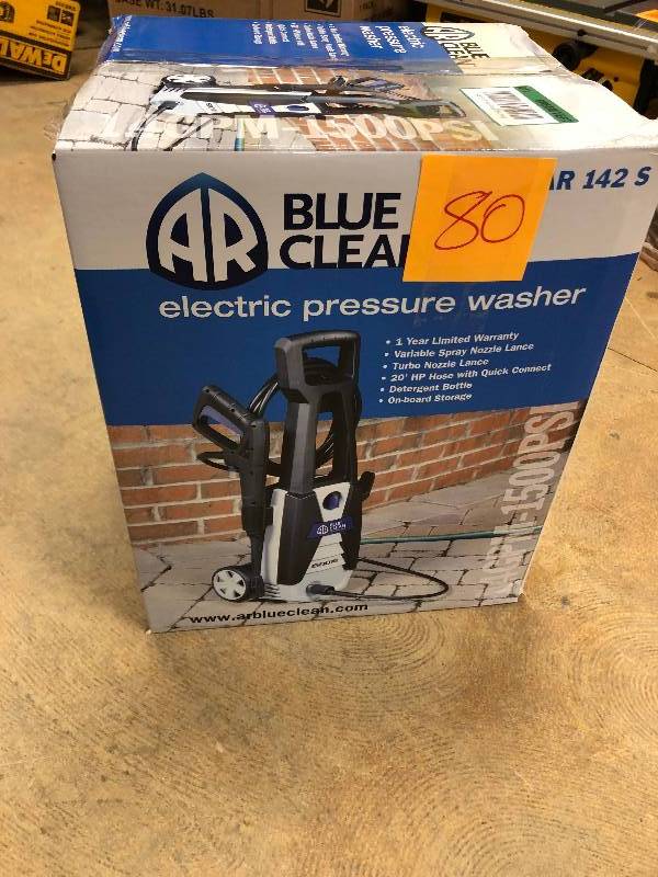AR Blue Clean 1,500 PSI 1.4 GPM Electric Cold Water open box never used
