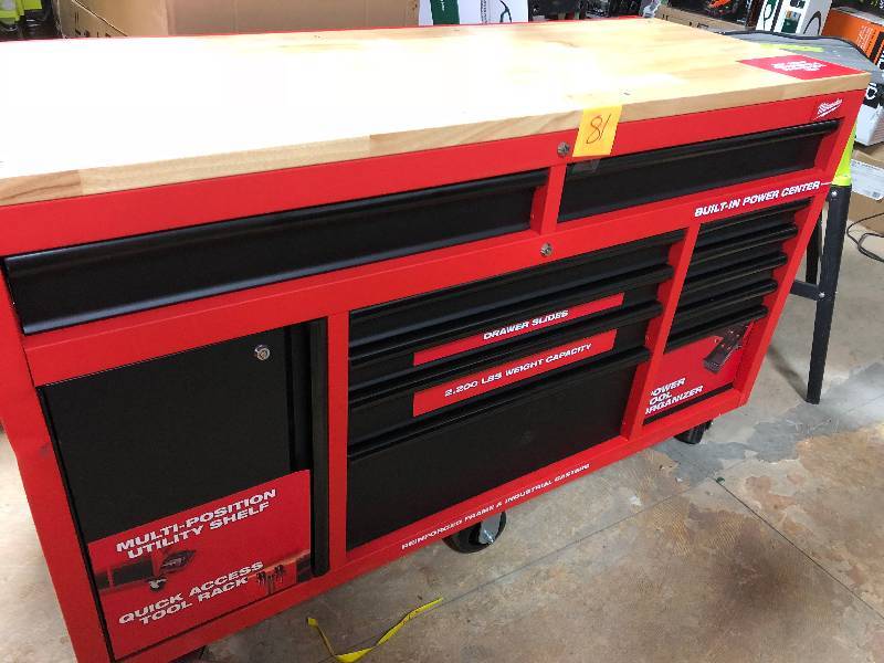 Milwaukee 60.125 in. 11Drawer and 1Door 22 in. D Mobile Workbench