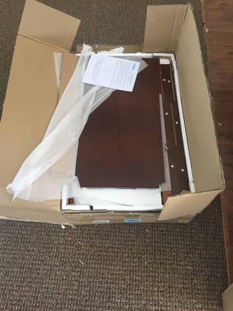 Dorel Living Drafting and Craft Counter Height Desk, Espresso