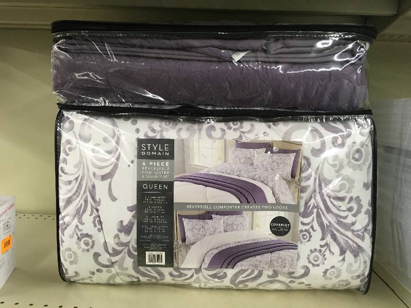 lot 29 image: STYLE DOMAIN QUEEN COMFORTER SET, MSRP $49.99