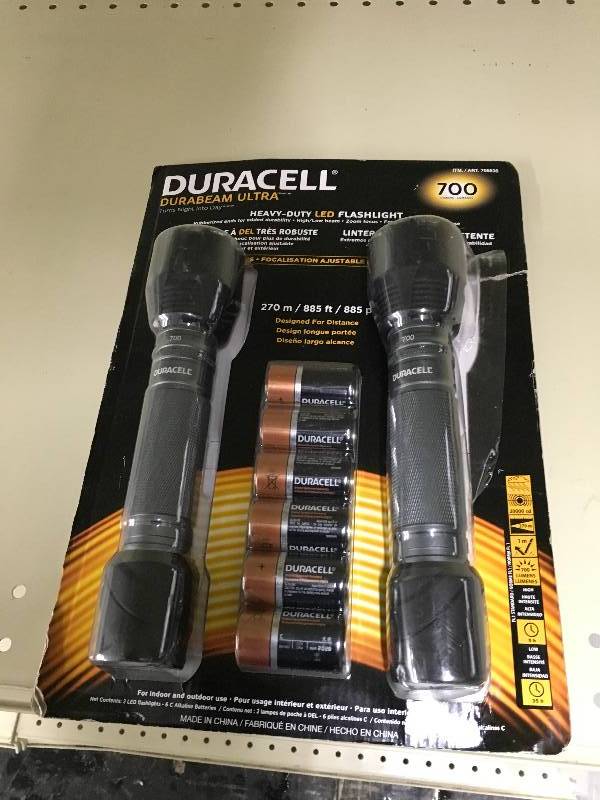lot 42 image: 700L FLASHLIGHT 2PK, MSRP $19.99
