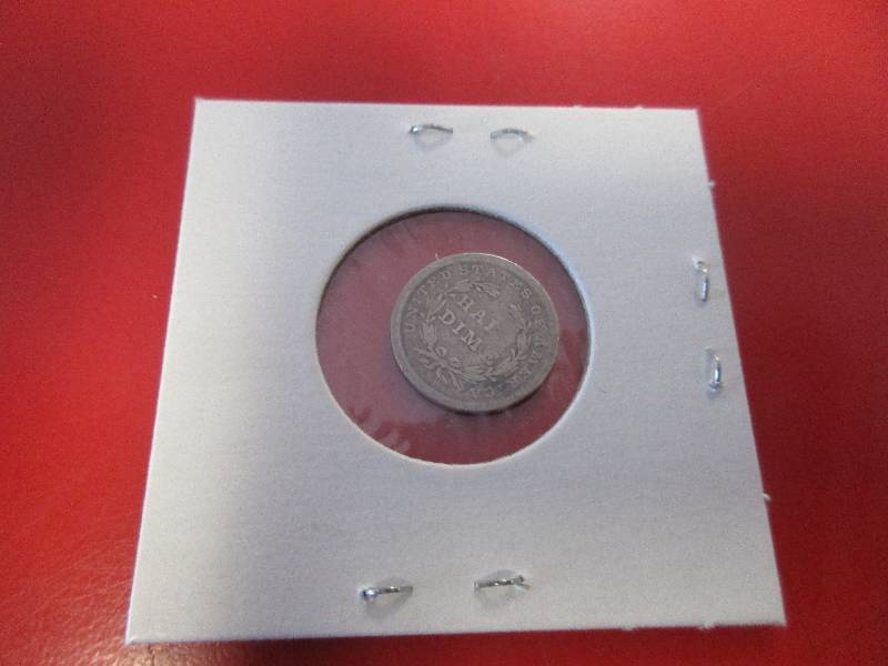 1837 Seated Liberty Silver Half DimeNo Stars