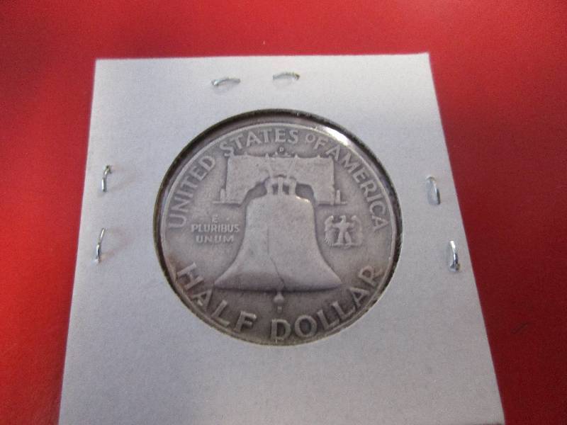 1958 D Franklin 50 cent piece
