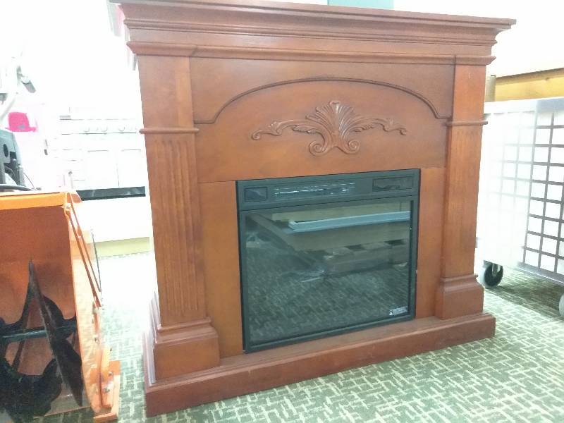 lot 3 image: Sicilian Harvest 45 in. Gel Fuel Fireplace in Mahogany