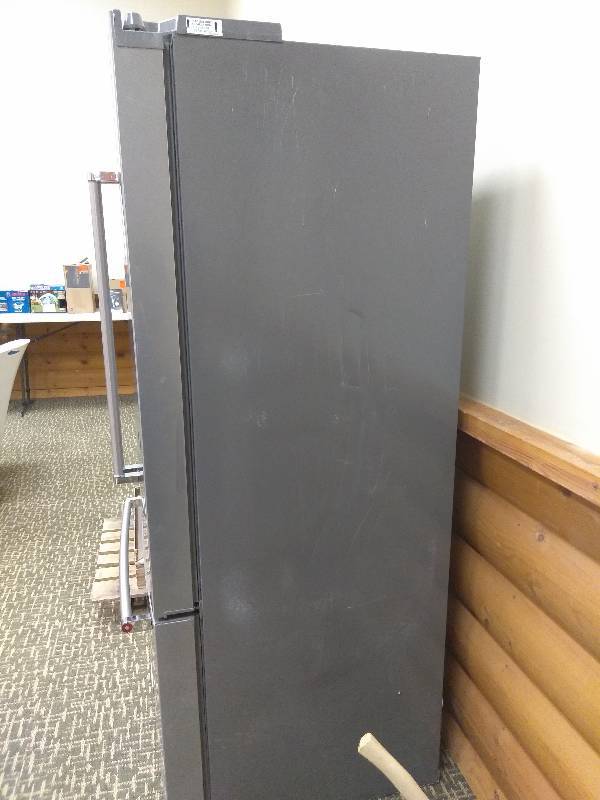 lot 9 image: KitchenAid 23.8-cu ft Counter-Depth French Door Refrigerator with Ice Maker (PrintShield Stainless Steel)