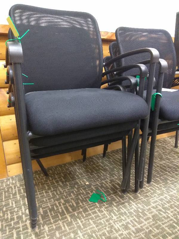 lot 38 image: Offices To Go Mesh Back Guest Chair