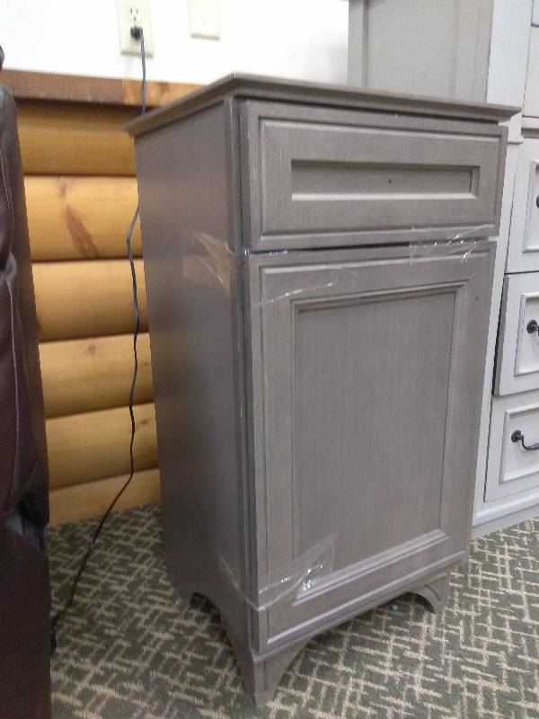 lot 44 image: Home Decorators Collection Albright 19 in. W Bath Vanity Cabinet Only in Winter Gray