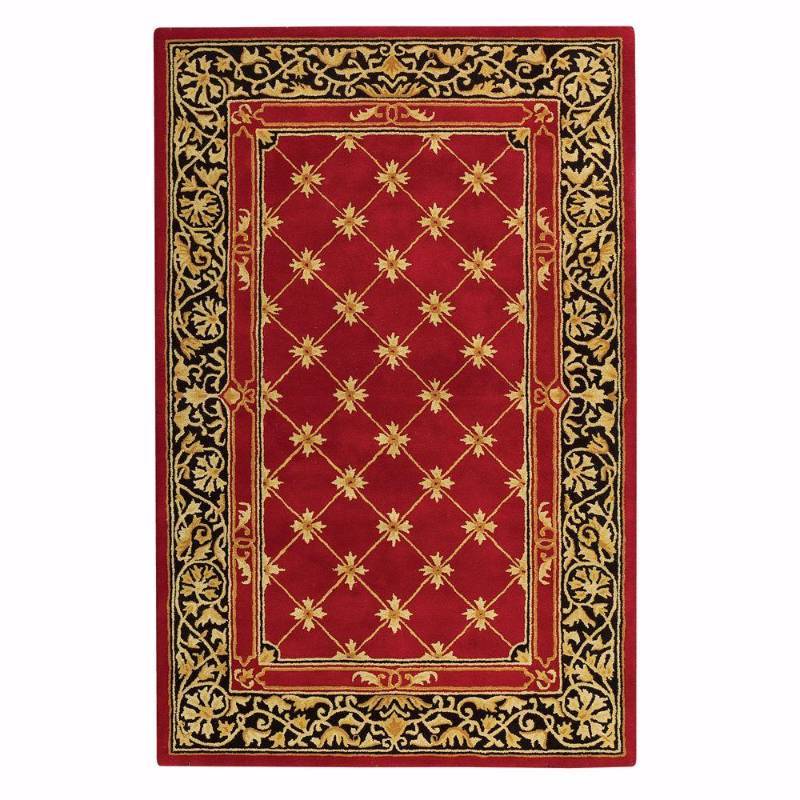 lot 39 image: Churchill Red W and Design 2 ft. 9 in. x 14 ft. Runner