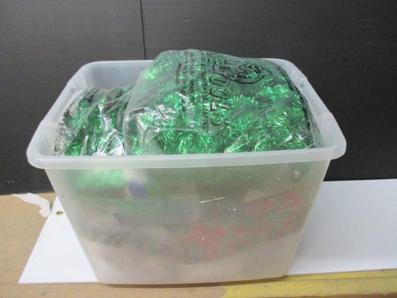 lot 35 image: Tote of Christmas Garland