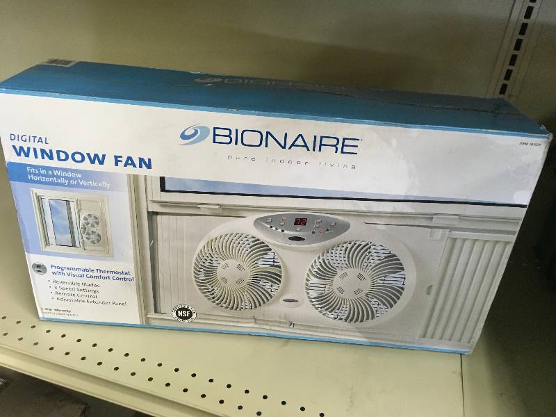 lot 463 image: JARDEN BIONAIRE WINDOW FAN MSRP $39.99