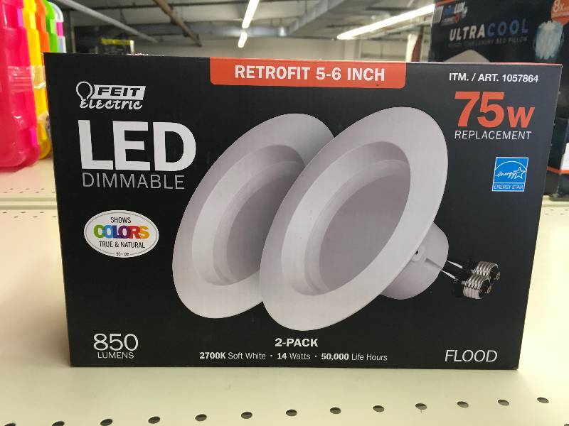 lot 442 image: FEIT 2PK LED 5-6 RETRO, MSRP $14.99