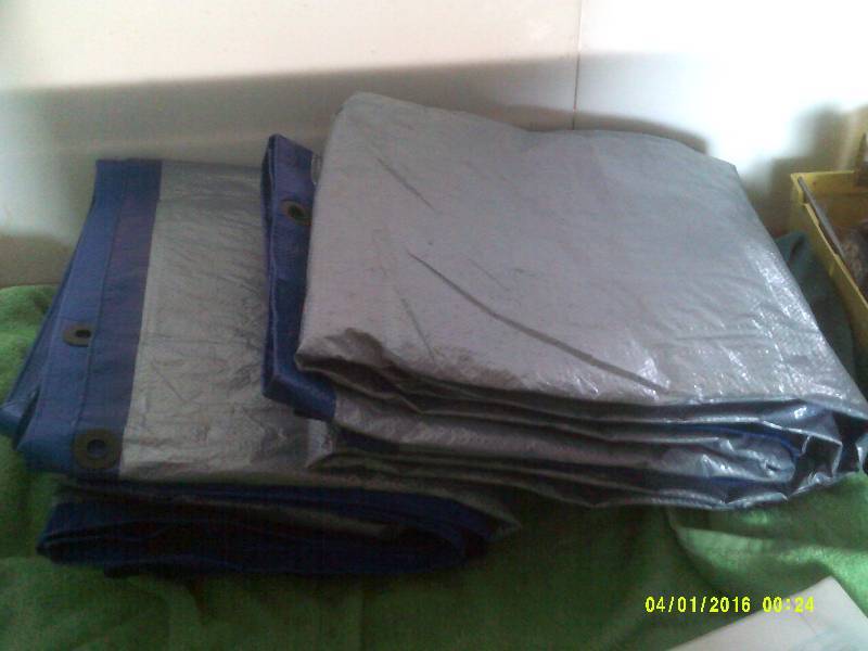 2 FULL SIZE TARPS