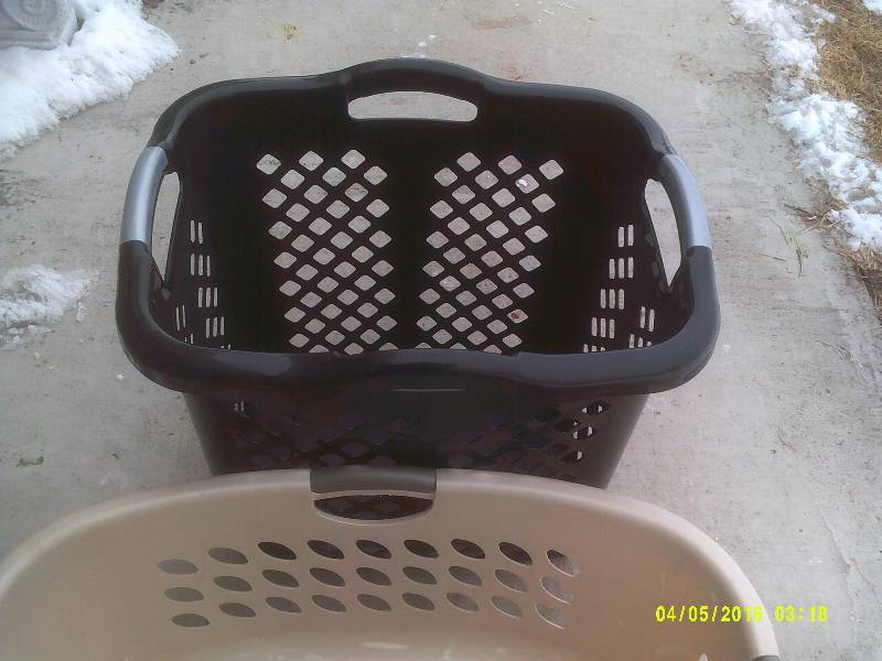 2 NEWER LAUNDREY BASKETS