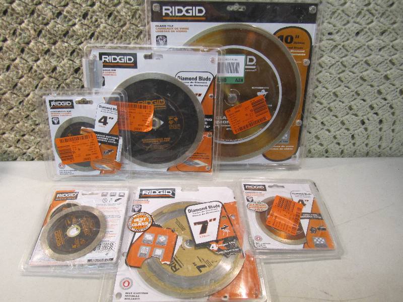 Lot of 6 Ridgid Cutting Diamond Bla...