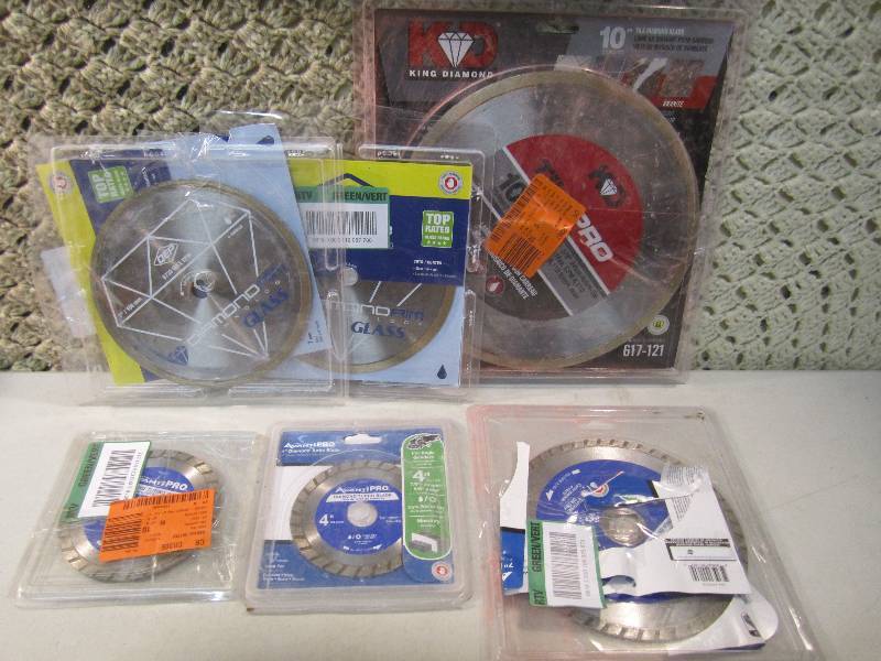 Lot of 6 Misc Cutting Diamond Blade...