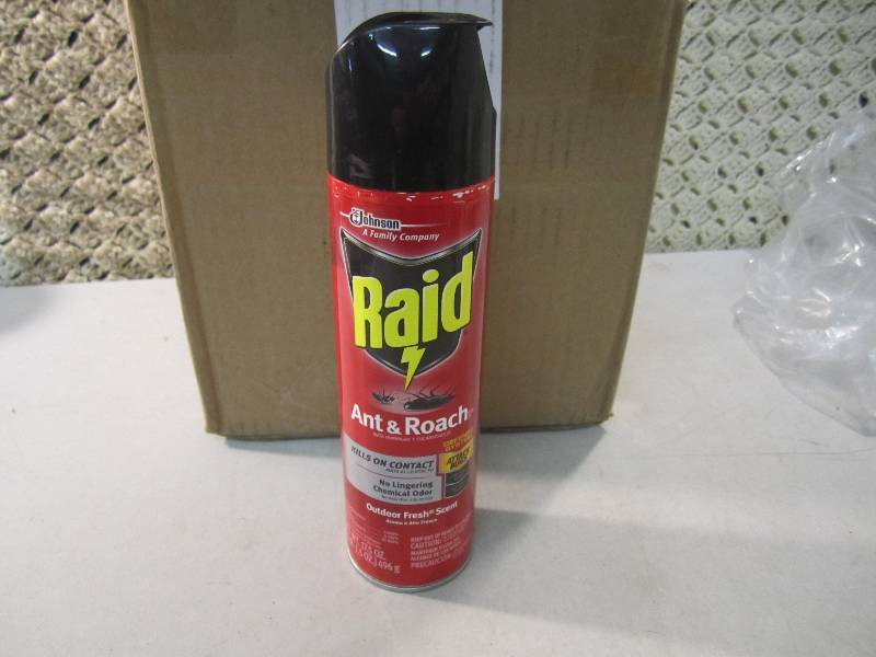 Lot of 7 Cans Raid Ant & Roach Spra...