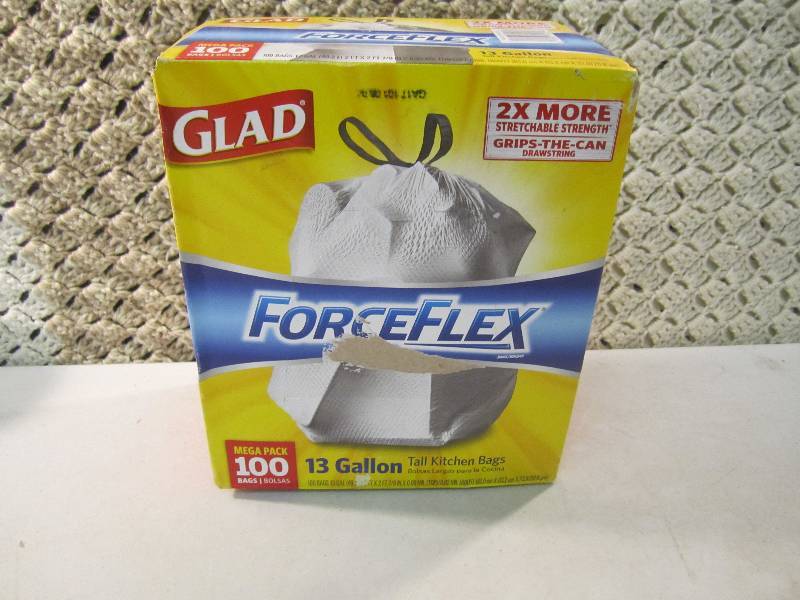 Box of 100 Glad ForceFlex 13 Gallon...