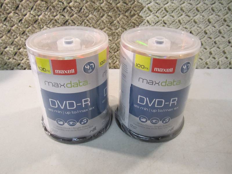 Lot of 200 Maxell Maxdata DVD-R 120...