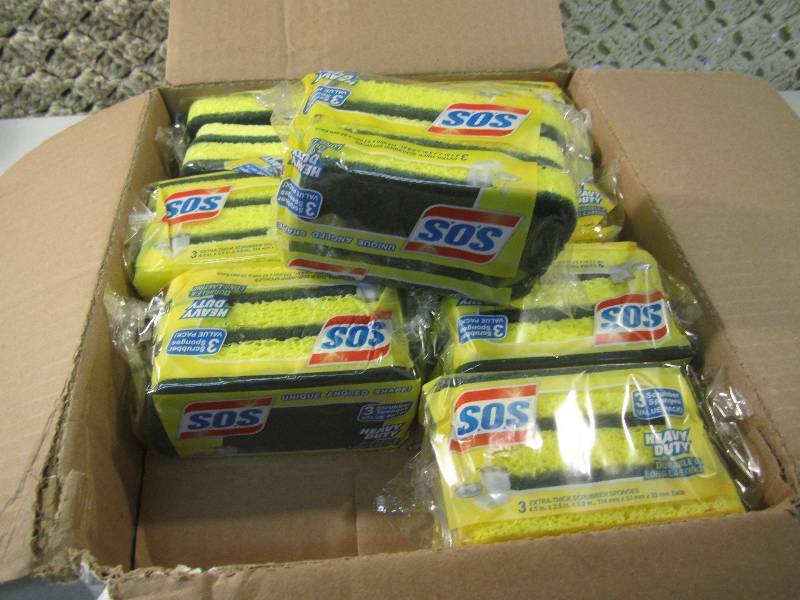 Box of 24 SOS Scrubber Sponges 8 pa...