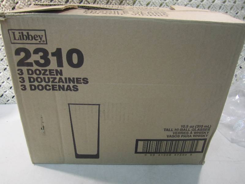Case with 34 Libbey 10.5 oz Tall Hi...